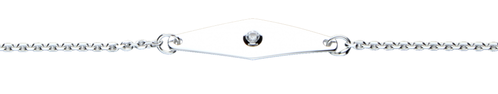 Id-Armband Anker diamantiert