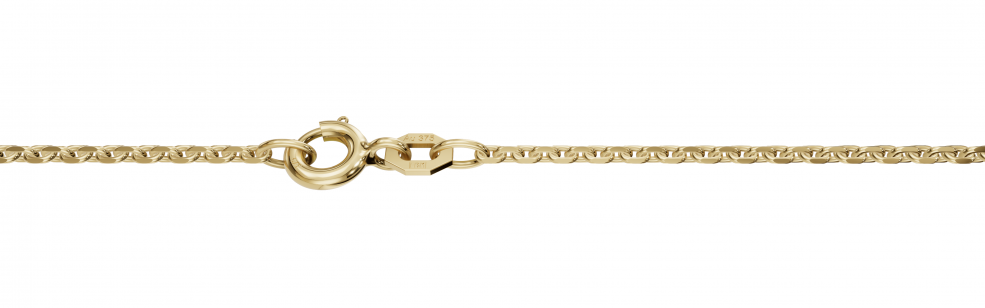 Necklace Anchor diamond cut 1.7mm