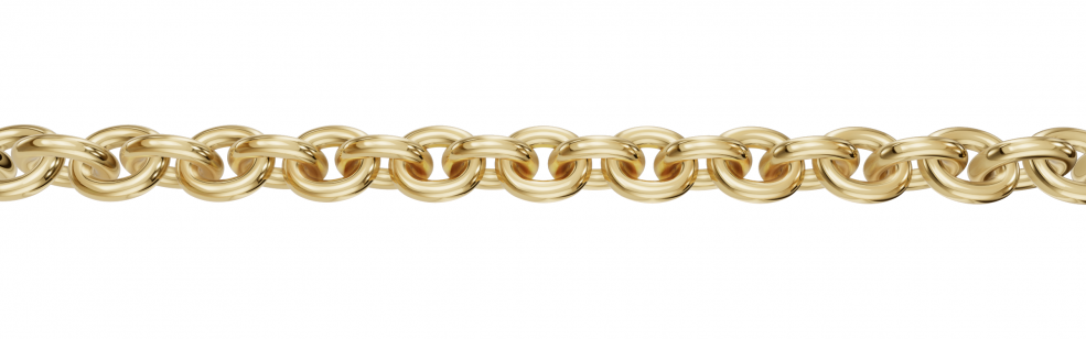 Collier mit Zwischenöse Anker rund 2mm