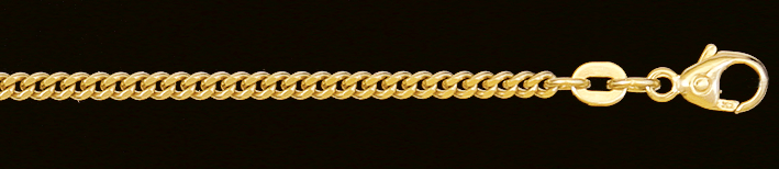 Necklace incl.loop Curb chain 2.1mm