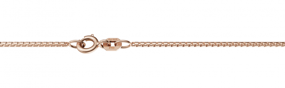 Necklace Round box chain 1.2mm