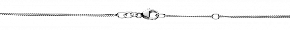Collier mit Zwischenöse Panzer 1.1mm