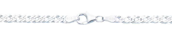 Bracelet Twin curb chain 3.9mm