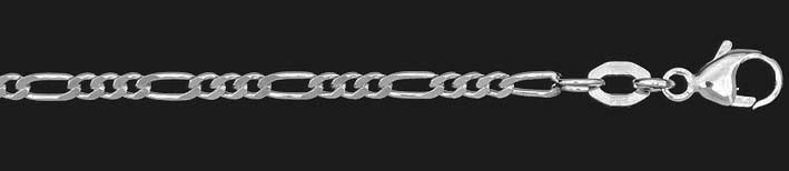 Necklace Figaro diamond cut 2.2mm