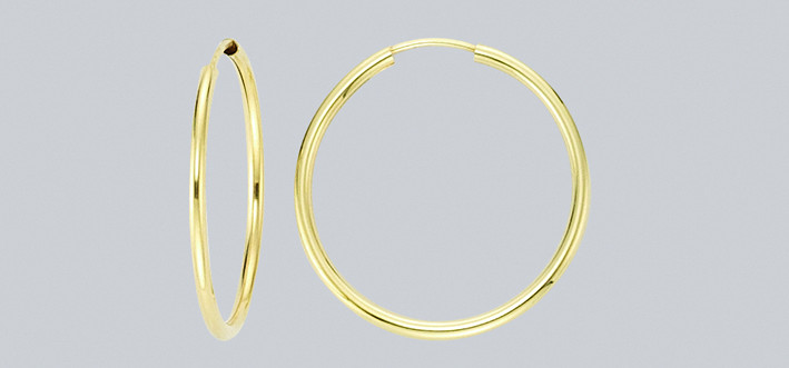 Earring ear hoops 2,0 mm