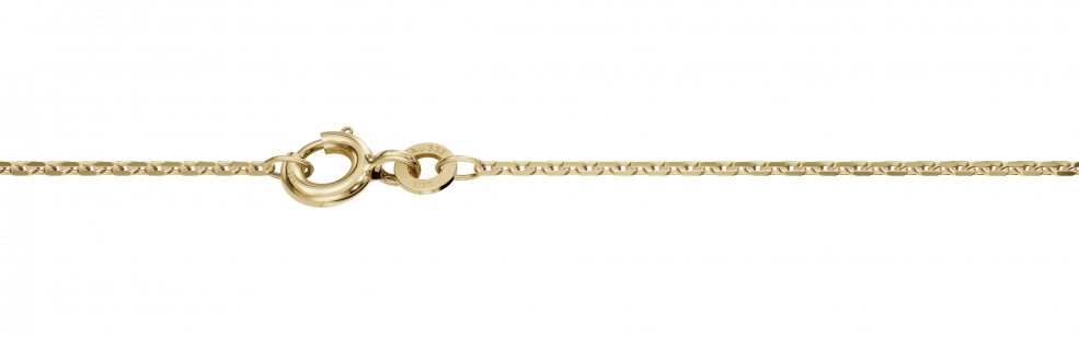 Necklace Anchor diamond cut 1.3mm