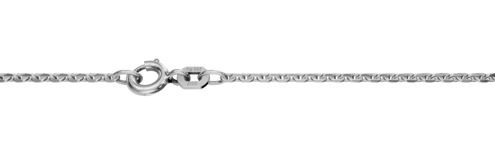 Necklet Anchor diamond cut chain width 1.7mm