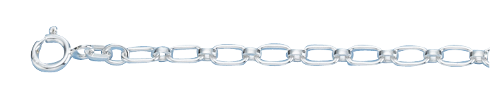 Bracelet Anchor figaro chain width 3.9mm