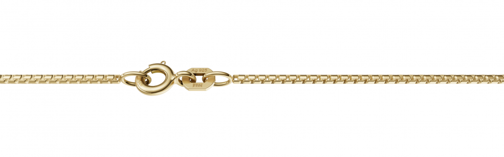 Necklace Round box chain 1.2mm