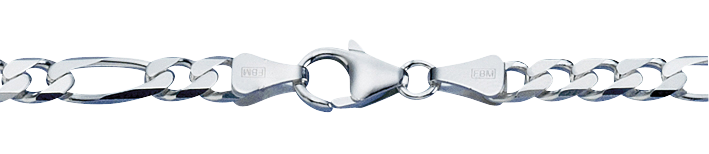 Armband Figaro diamantiert 5.7mm