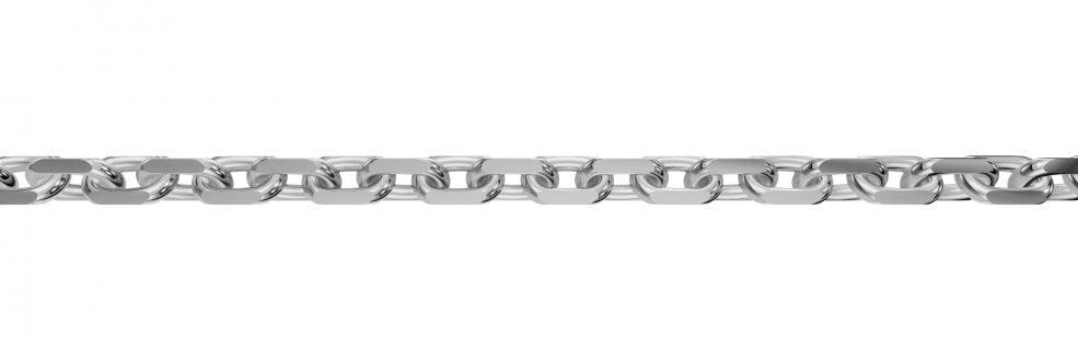 Armband mit Zwischenöse Anker diamantiert 1.15mm