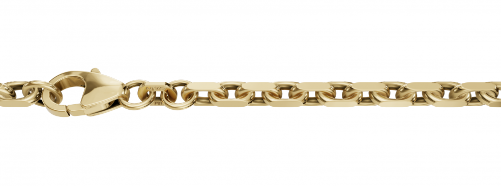 Necklace Anchor diamond cut 3mm