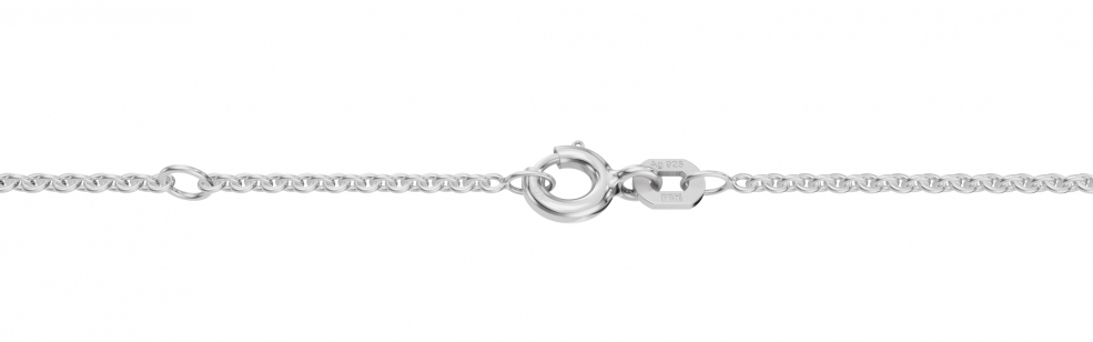 Collier mit Zwischenöse Anker rund 1.5mm