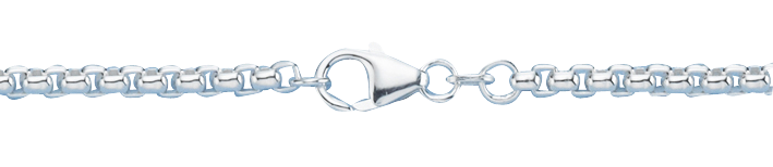 Bracelet Round box chain chain width 3.7mm