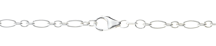 Bracelet Anchor figaro chain width 3.5mm