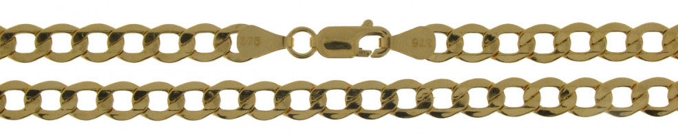 Necklace Curb chain hollow