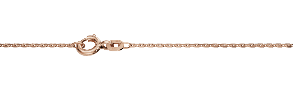 Necklace Anchor diamond cut 1.3mm