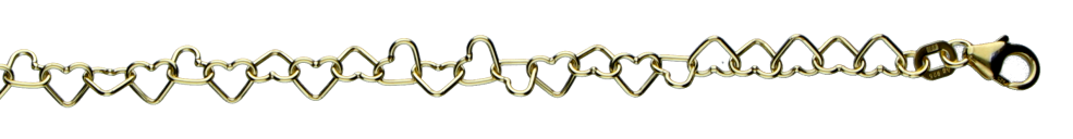 Bracelet Heart-chain 4.4mm