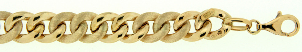 Bracelet Curb chain hollow 10mm