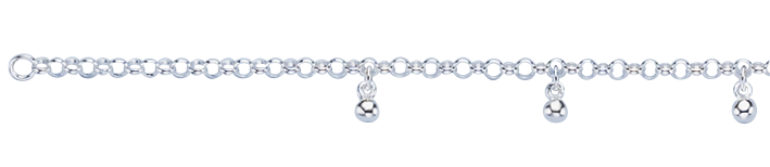 Ankle chain Belcher chain 2.5mm
