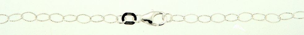 Bracelet Anchor grooved chain width 2.9mm