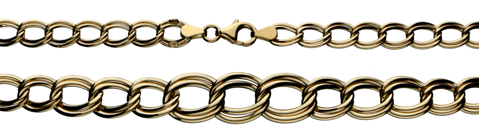 Necklet Twin curb chain