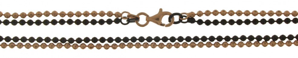 Collier Kugel-diamantiert 2mm