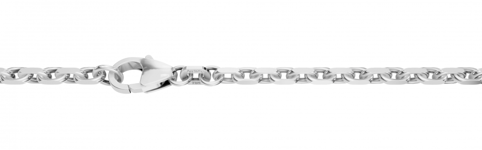 Necklace Anchor diamond cut 2.5mm