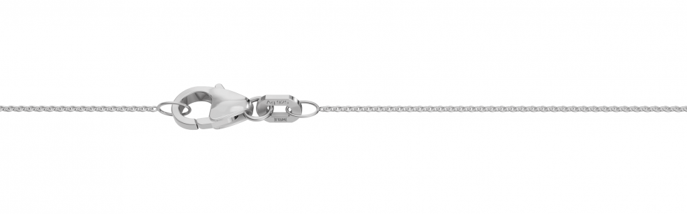 Collier mit Zwischenöse Anker rund 0.8mm