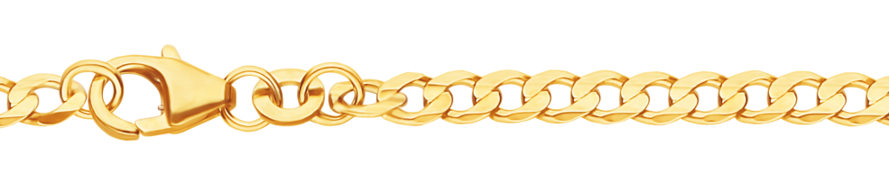 Bracelet Curb chain wide chain width 3.1mm