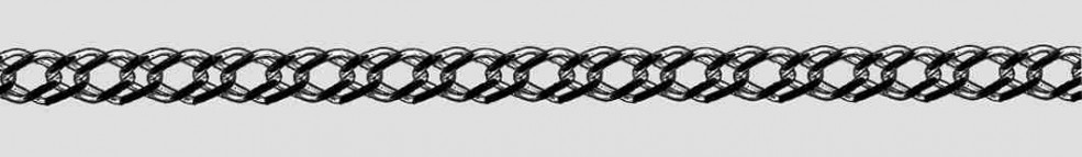 Bracelet Twin curb chain chain width 4.8mm