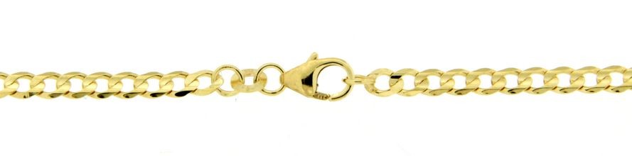 Bracelet Curb chain wide chain width 3.1mm