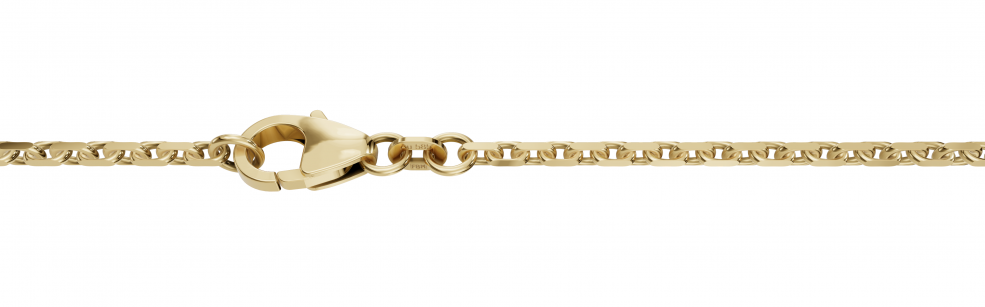 Necklace Anchor diamond cut 1.75mm