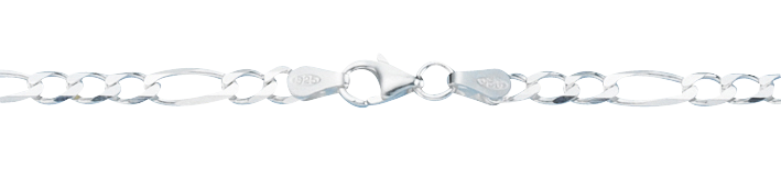 Collier Figaro diamantiert 3.9mm