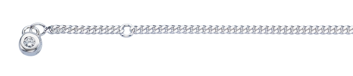 Ankle chain Curb chain 2.1mm