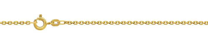 Necklace Anchor diamond cut 1.7mm