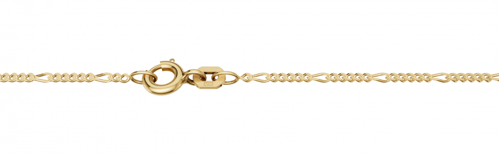 Necklace Figaro diamond cut 1.5mm