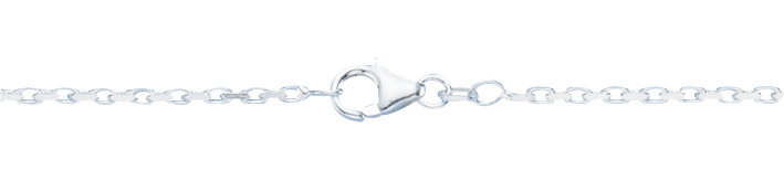 Necklet Anchor diamond cut chain width 1.8mm