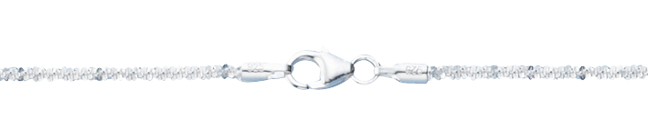 Necklet Criss-cross-chain chain width 1.8mm