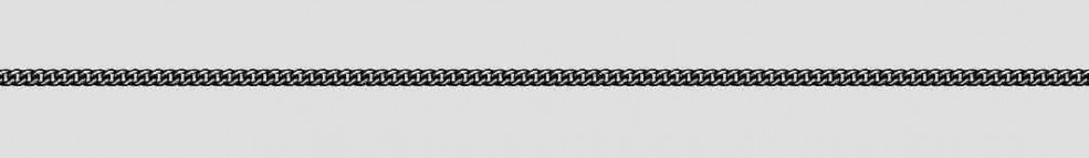 Necklet Curb chain round chain width 1.4mm