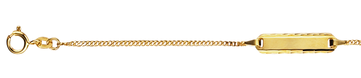 Id-Bracelet Curb chain 1.4mm