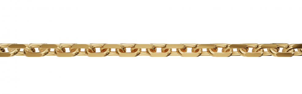 Armband mit Zwischenöse Anker diamantiert 1.15mm
