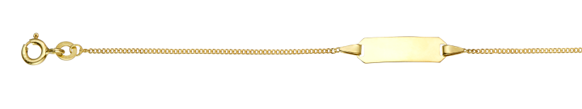 Id-Bracelet Curb chain 1.1mm