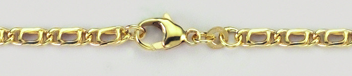 Bracelet Tiger's eye hollow 3.8mm