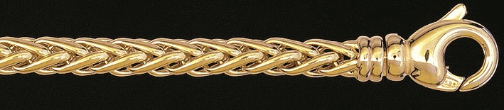 Collier Zopf hohl 4.5mm