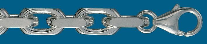 Bracelet Anchor diamond cut 8.5mm
