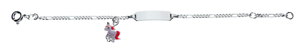 Id-Armband Figaro diamantiert 1.9mm