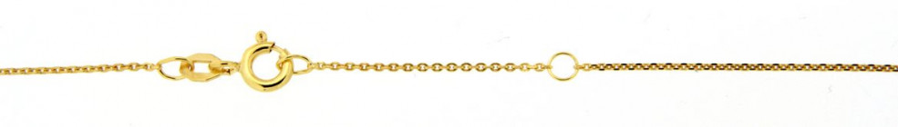 Collier mit Zwischenöse Anker diamantiert 1.05mm