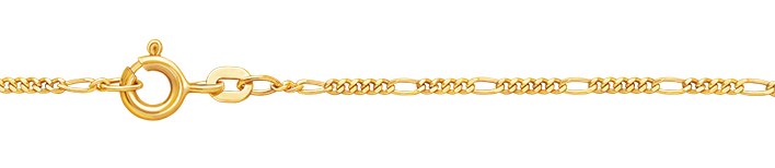 Collier Figaro diamantiert 1.5mm