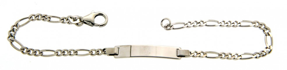 Id-Bracelet Figaro diamond cut 2.8mm
